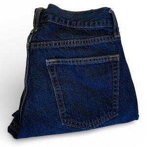 Old Navy Men's Straight Rigid Blue Jeans Dark Rinse Wash 30X30